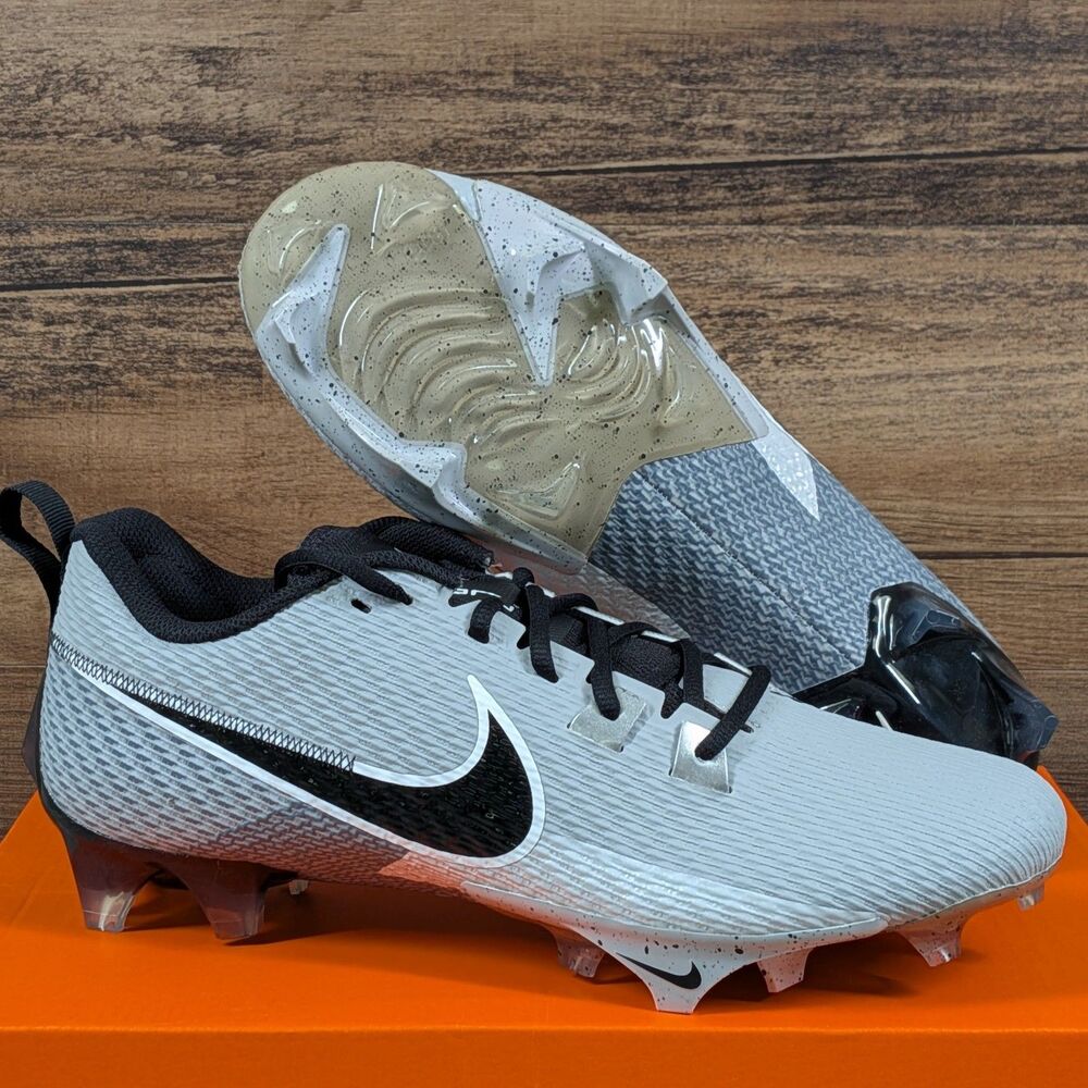 Nike Vapor Edge Speed 360 2 Men's 10 Smoke Grey Black Football Cleats DA5455-002